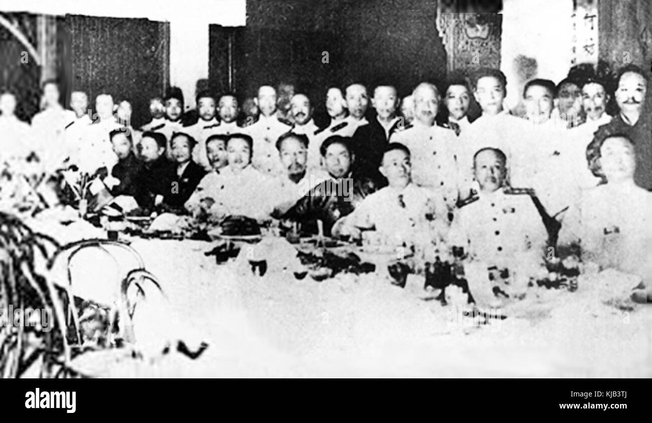 Sun Yat sen welcome navy officers Stock Photo