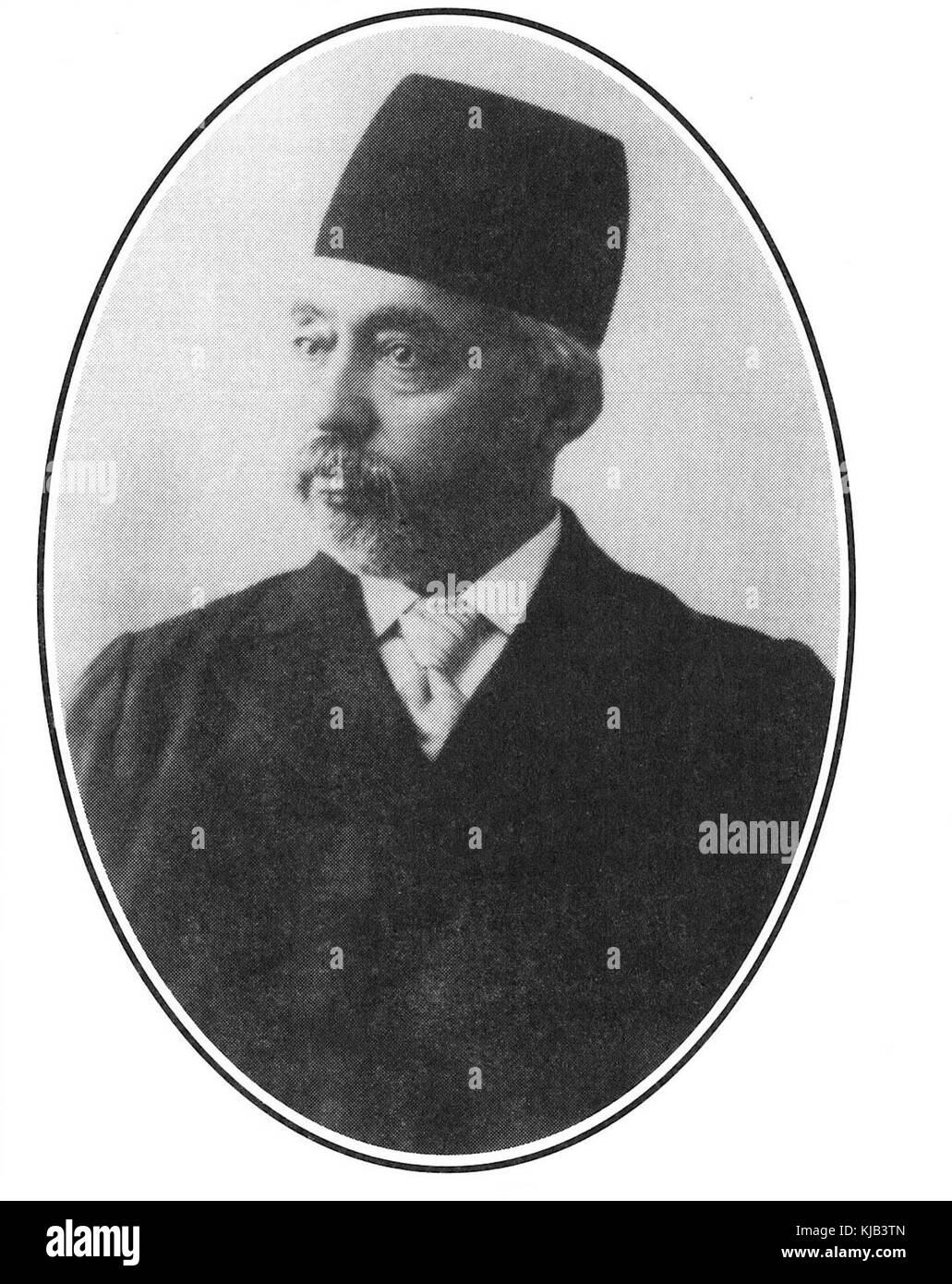 Photo of Mortez Qholi Khan Hedayat (Sani al dowleh) the First Chairman of the First Majlis Shora Melli Stock Photo