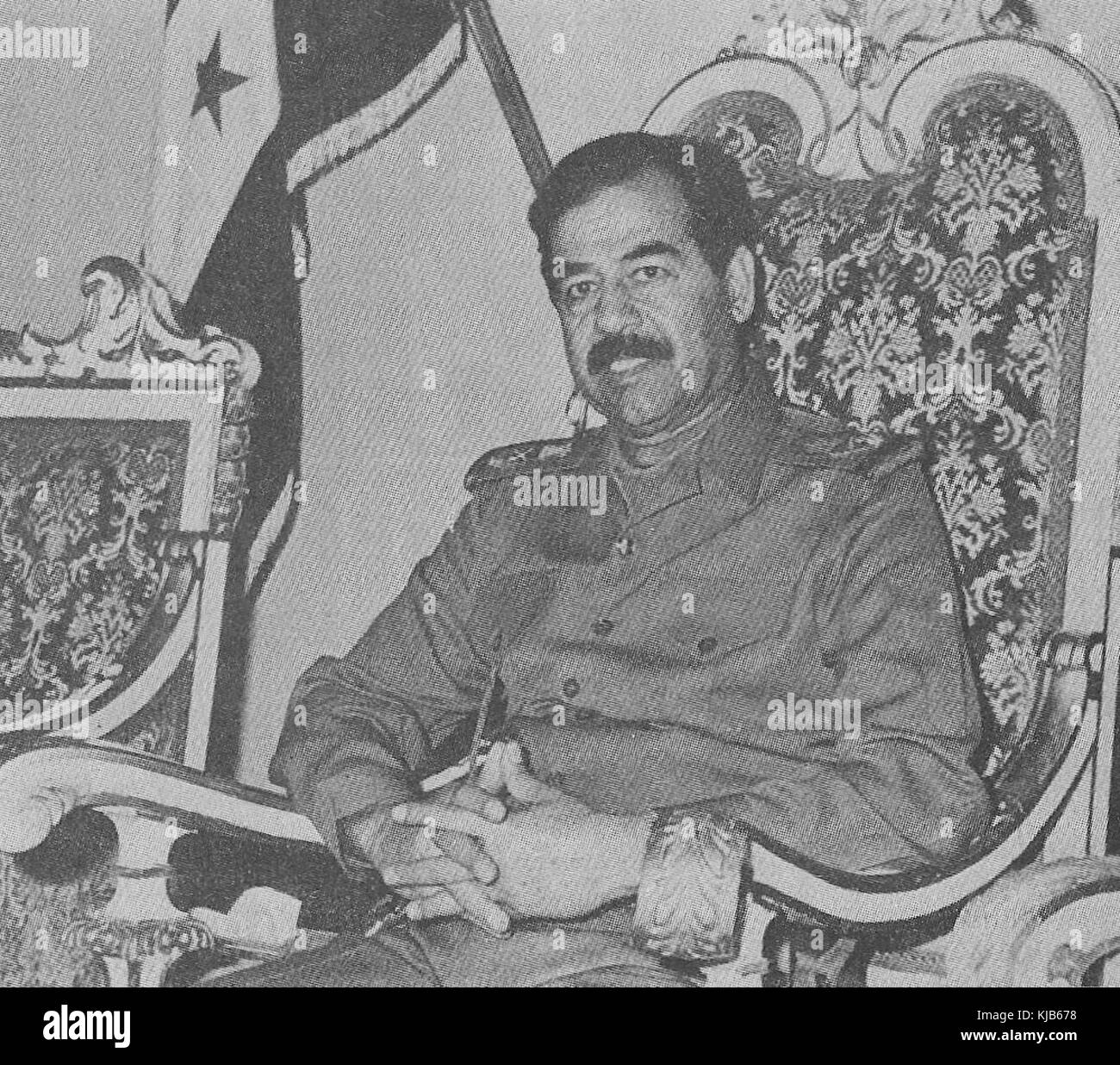 Saddam Hussein 1988 Stock Photo