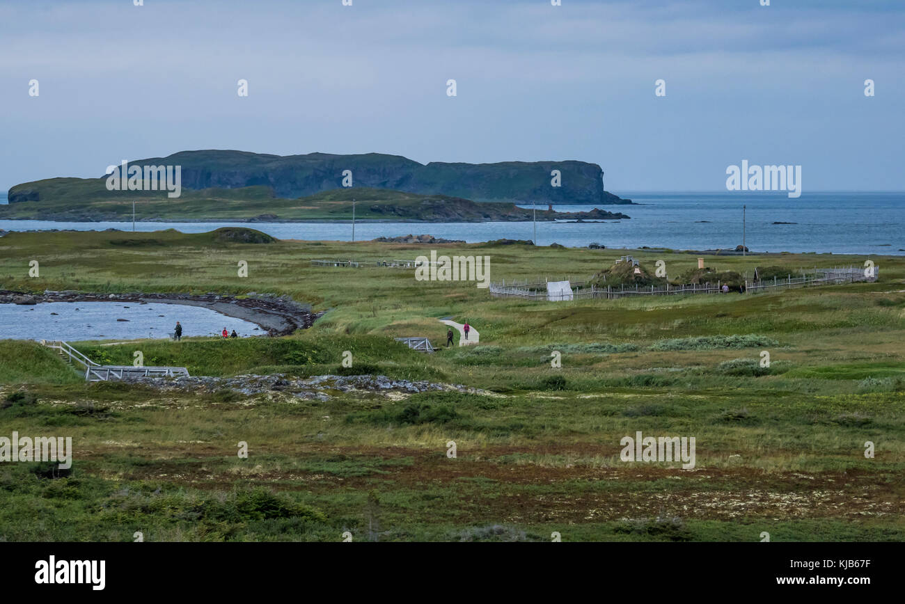 Overview of site, L'Anse aux Meadows National Historic Site, L'Anse aux Meadows, Highway 430