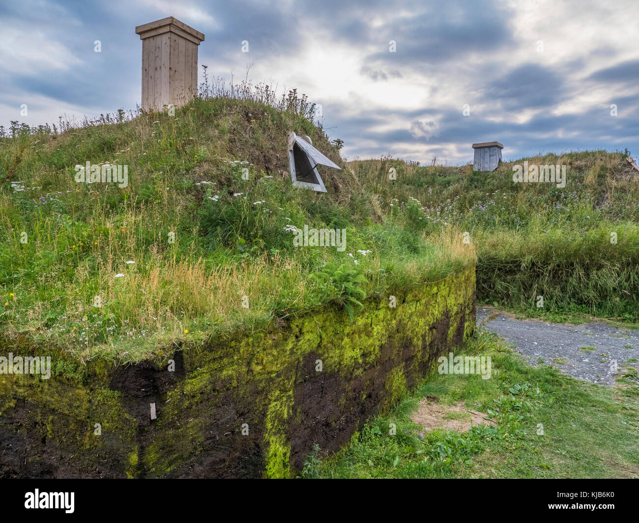 Reconstructed village, L'Anse aux Meadows National Historic Site, L