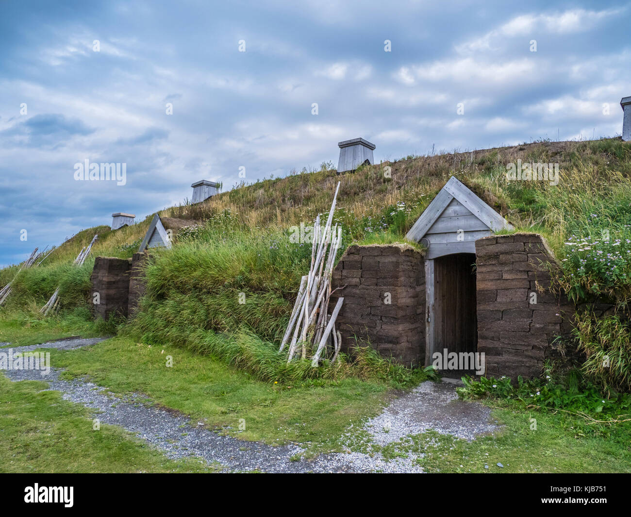 Reconstructed village, L'Anse aux Meadows National Historic Site, L