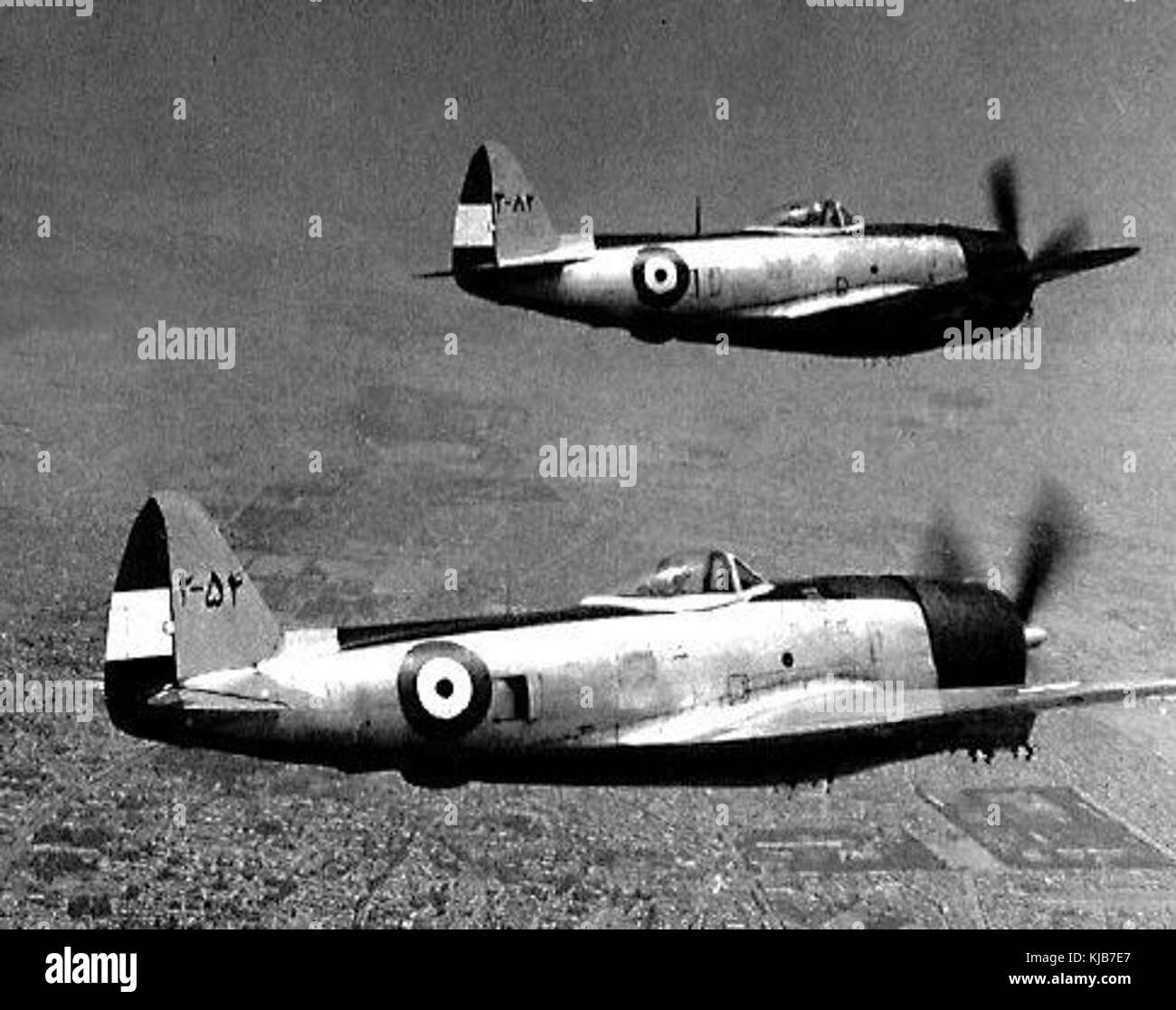 Two P 47 Thunderbolts Stock Photo