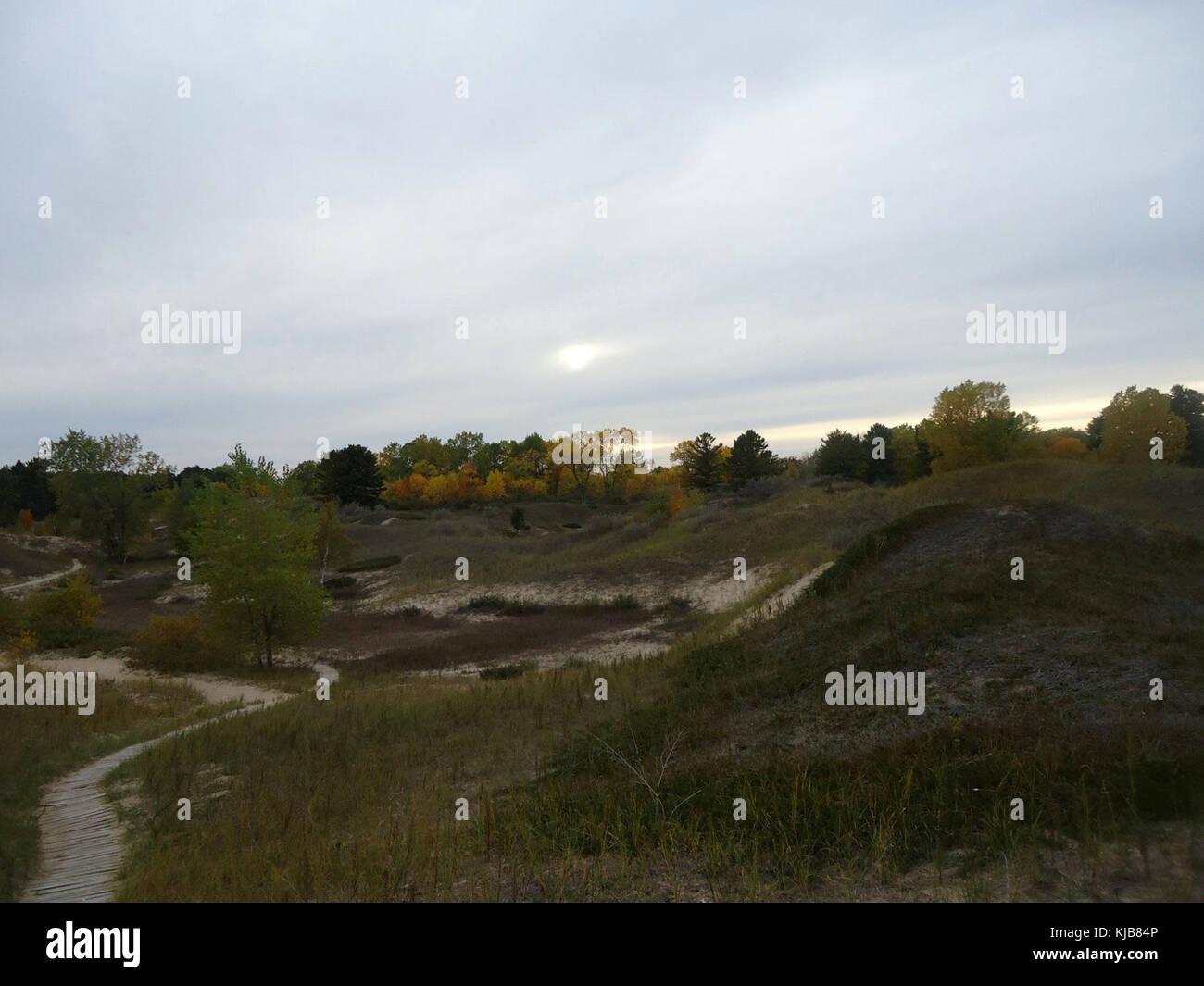 Gfp wisconsin kohler andrae state park swirling dunes Stock Photo - Alamy