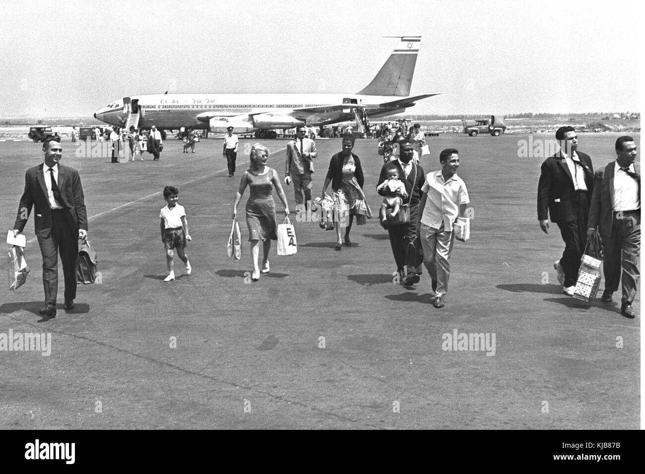 4X ABB at Lod Airport 1963 Stock Photo