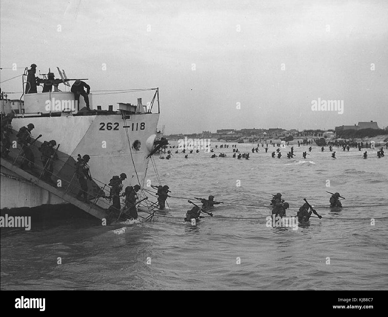 Juno Beach Debarquement Infanterie Stock Photo - Alamy