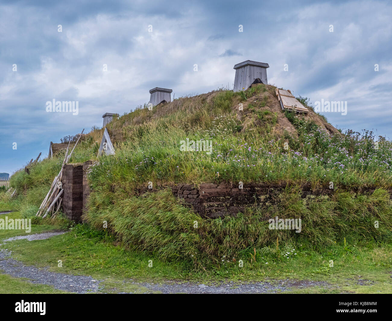 Reconstructed village, L'Anse aux Meadows National Historic Site, L