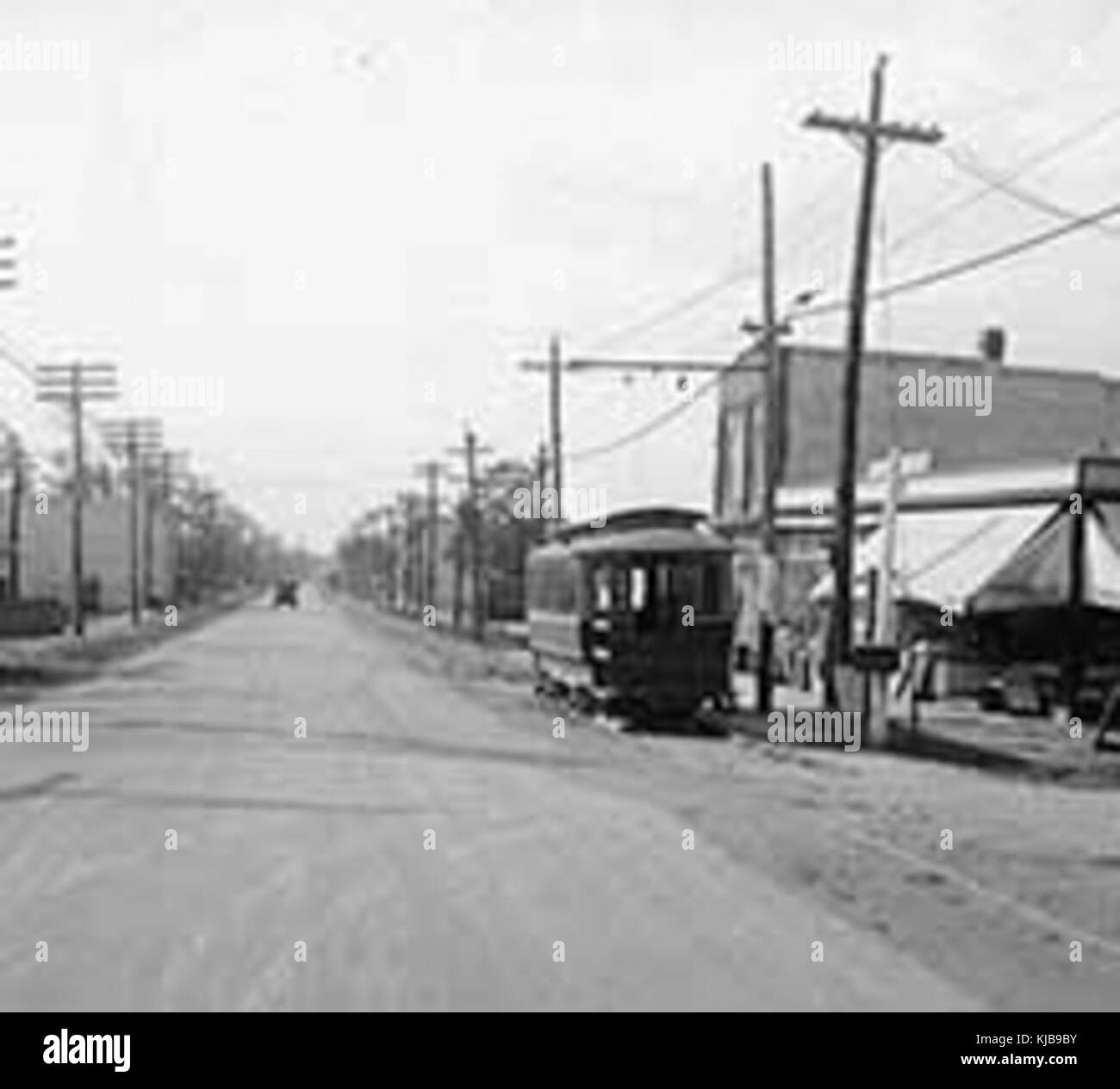 Privately owned radial streetcar at Kingston Road and Victoria Park