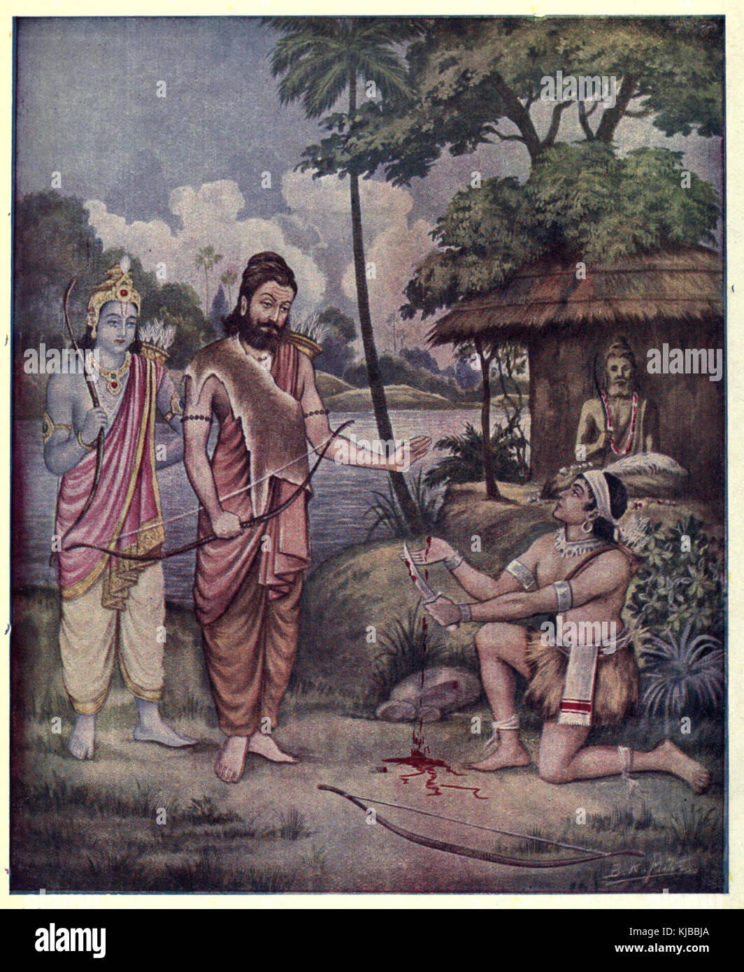 Ekalavya's Guru Dakshina Stock Photo - Alamy