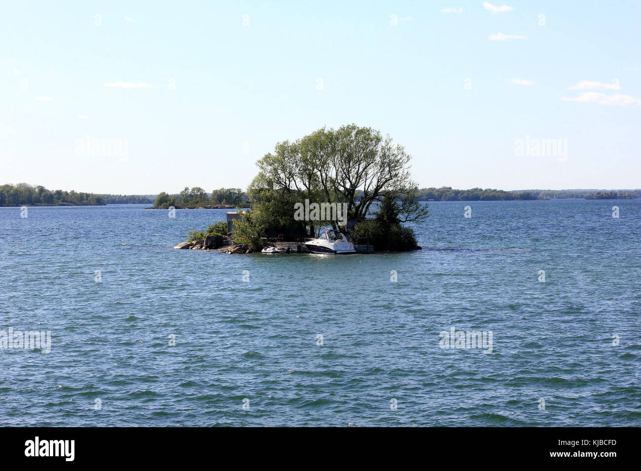 Gfp new york wellesley island state park little island with boathouse