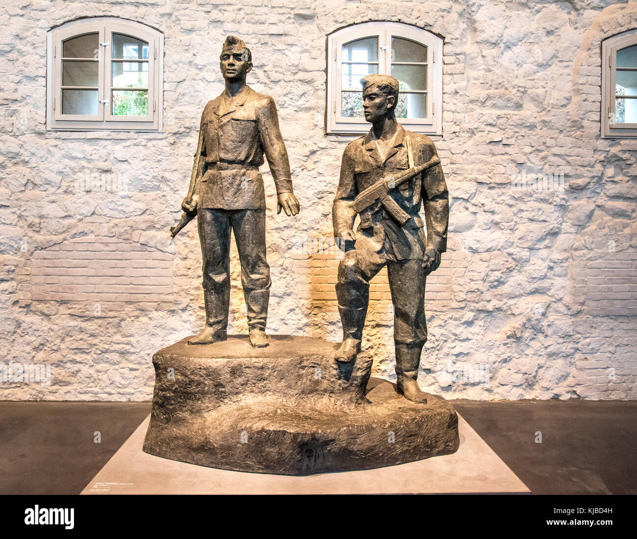 Monument to East German border guards in Berlin museum of disgraced monuments Stock Photo