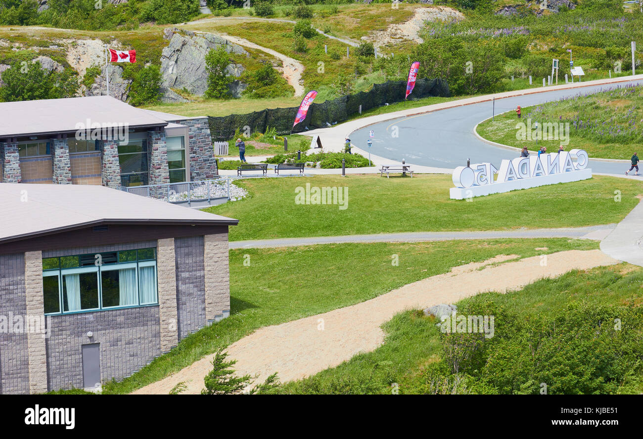 Signal Hill Visitor Centre, St John's, Newfoundland, Canada Stock Photo