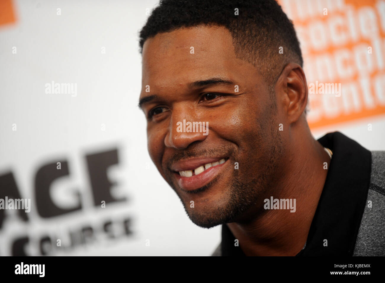 NEW YORK, NY - JULY 07:  Michael Strahan attends the 'Ice Age: Collision Course' New York screening at Walter Reade Theater on July 7, 2016 in New York City  People:  Michael Strahan Stock Photo