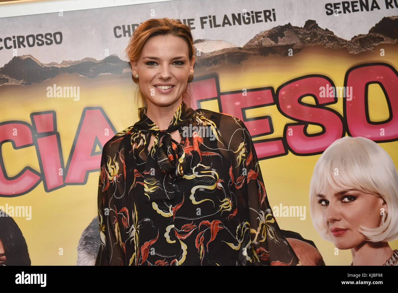 Napoli, Italy. 22nd Nov, 2017. Italian actress Christiane Filangieri