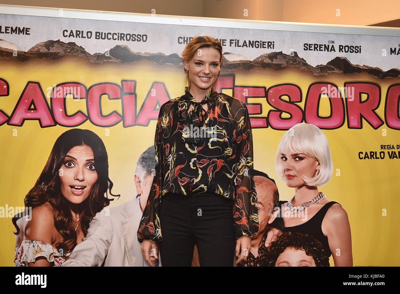 Napoli, Italy. 22nd Nov, 2017. Italian actress Christiane Filangieri
