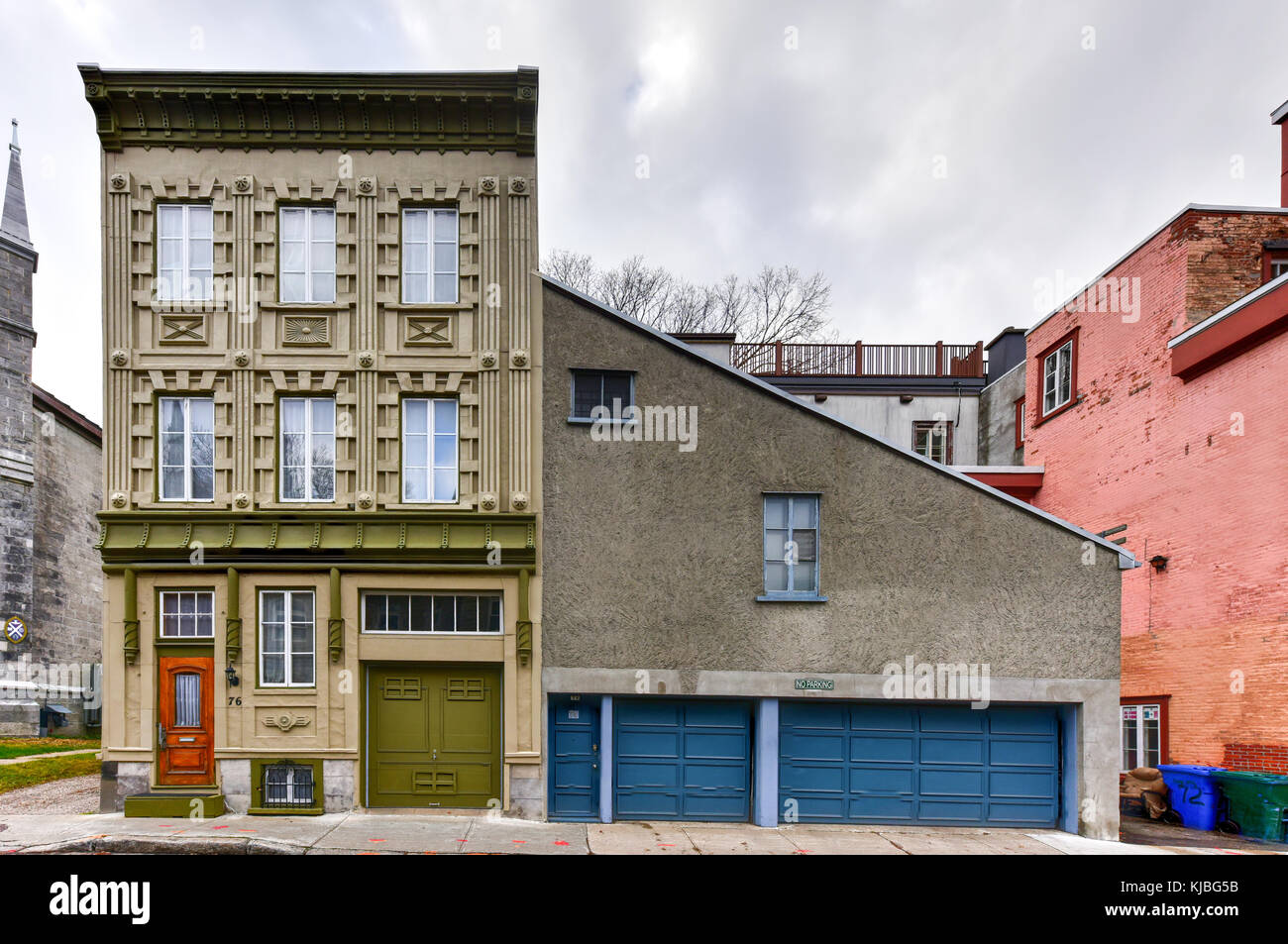 Buildings in Old Quebec City, Canada Stock Photo - Alamy