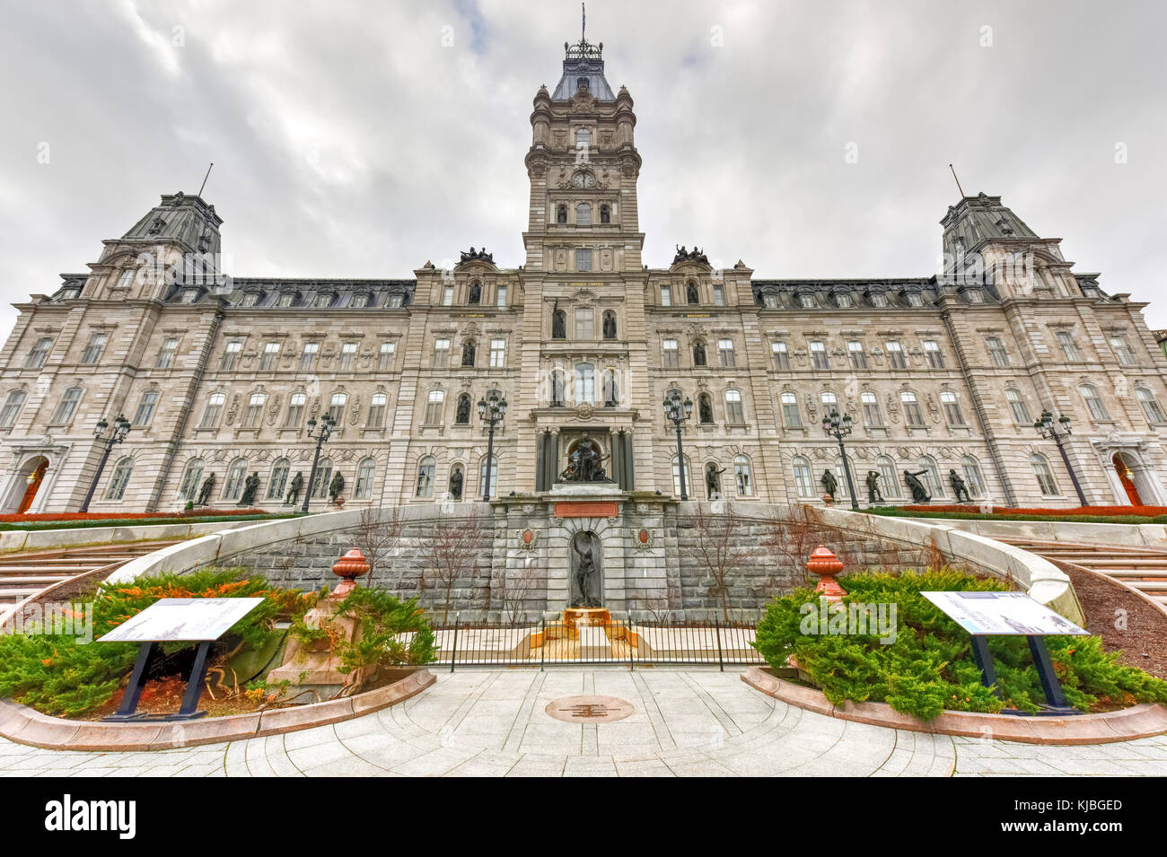 Quebec Parliament Building, a Second Empire architectural style building in Quebec City, Canada