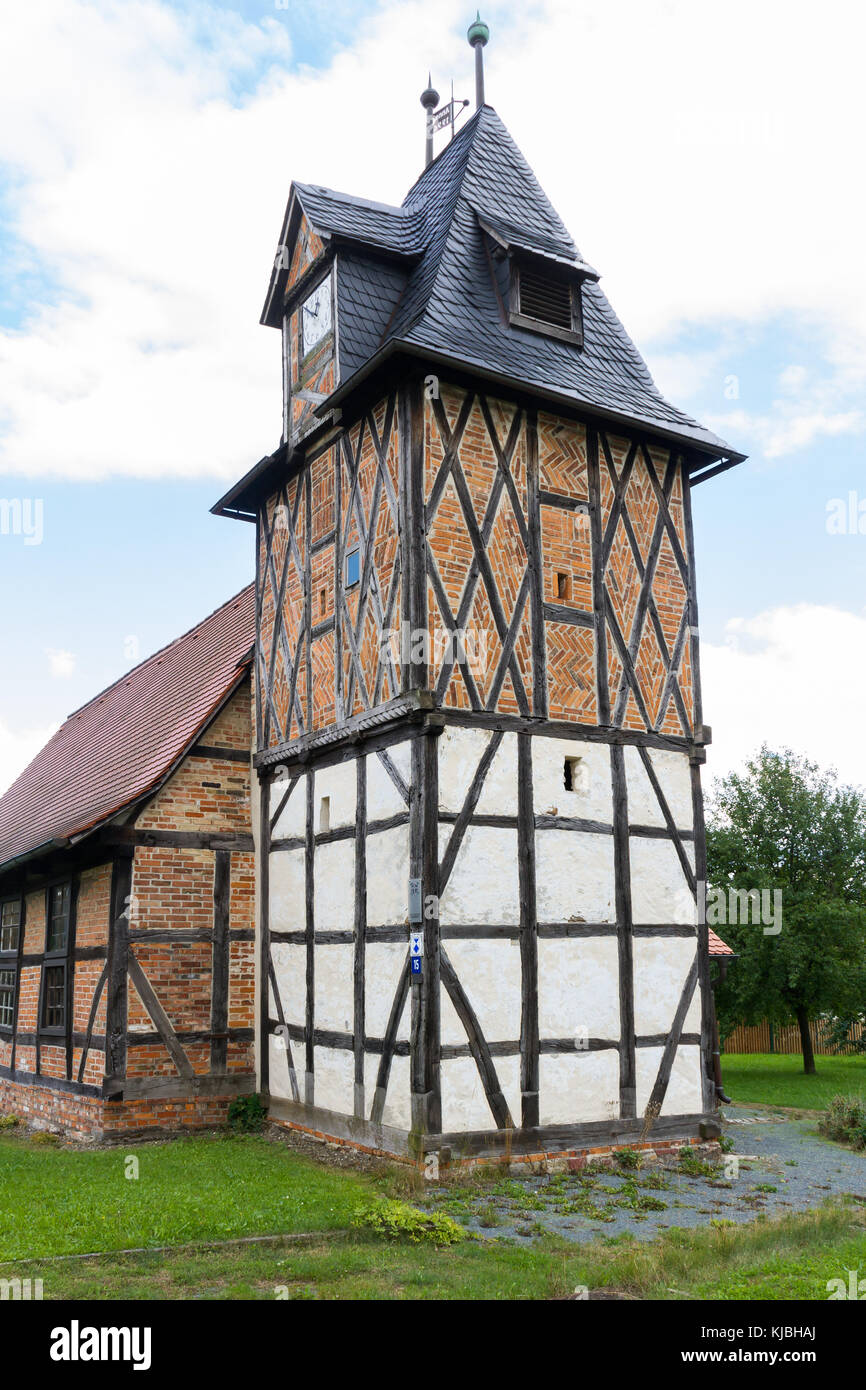 Fachwerkkirche Wieserode Landkreis Harz Stock Photo