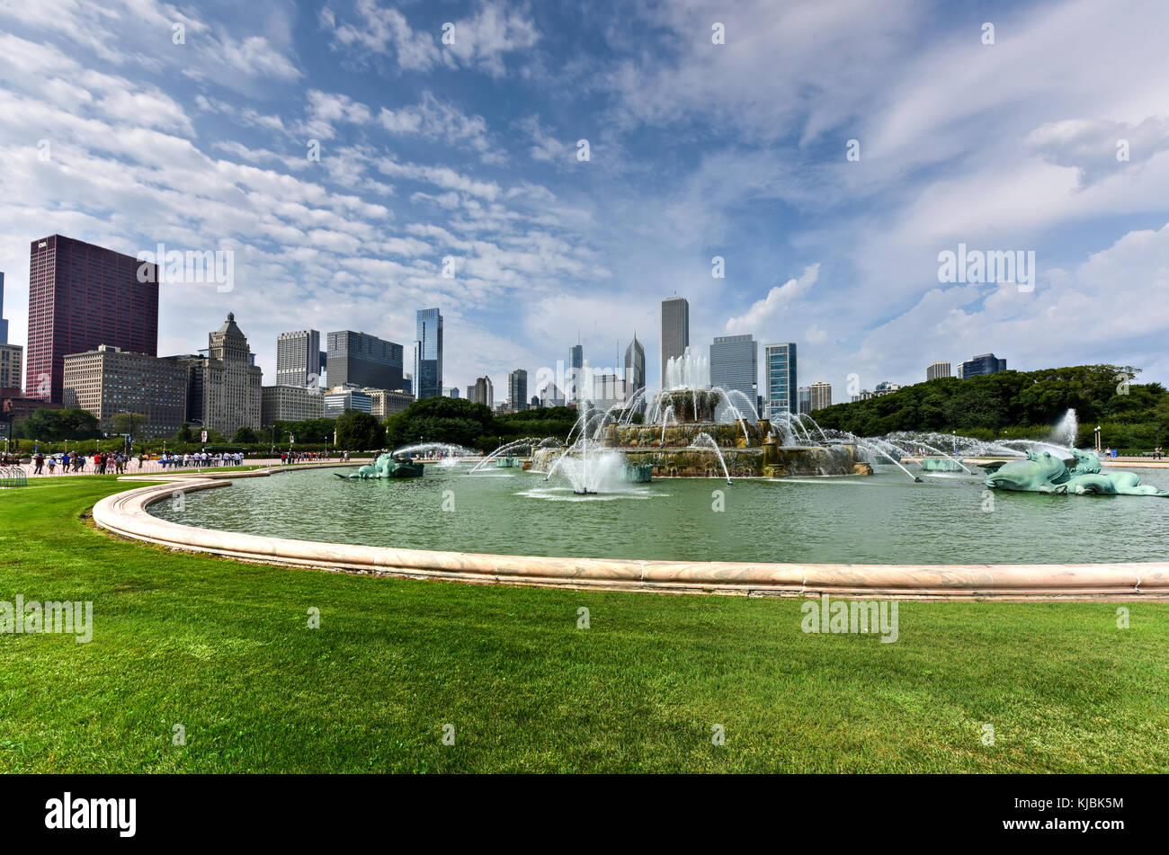 Buckingham Fountain in Grant Park, Chicago, USA Stock Photo Alamy