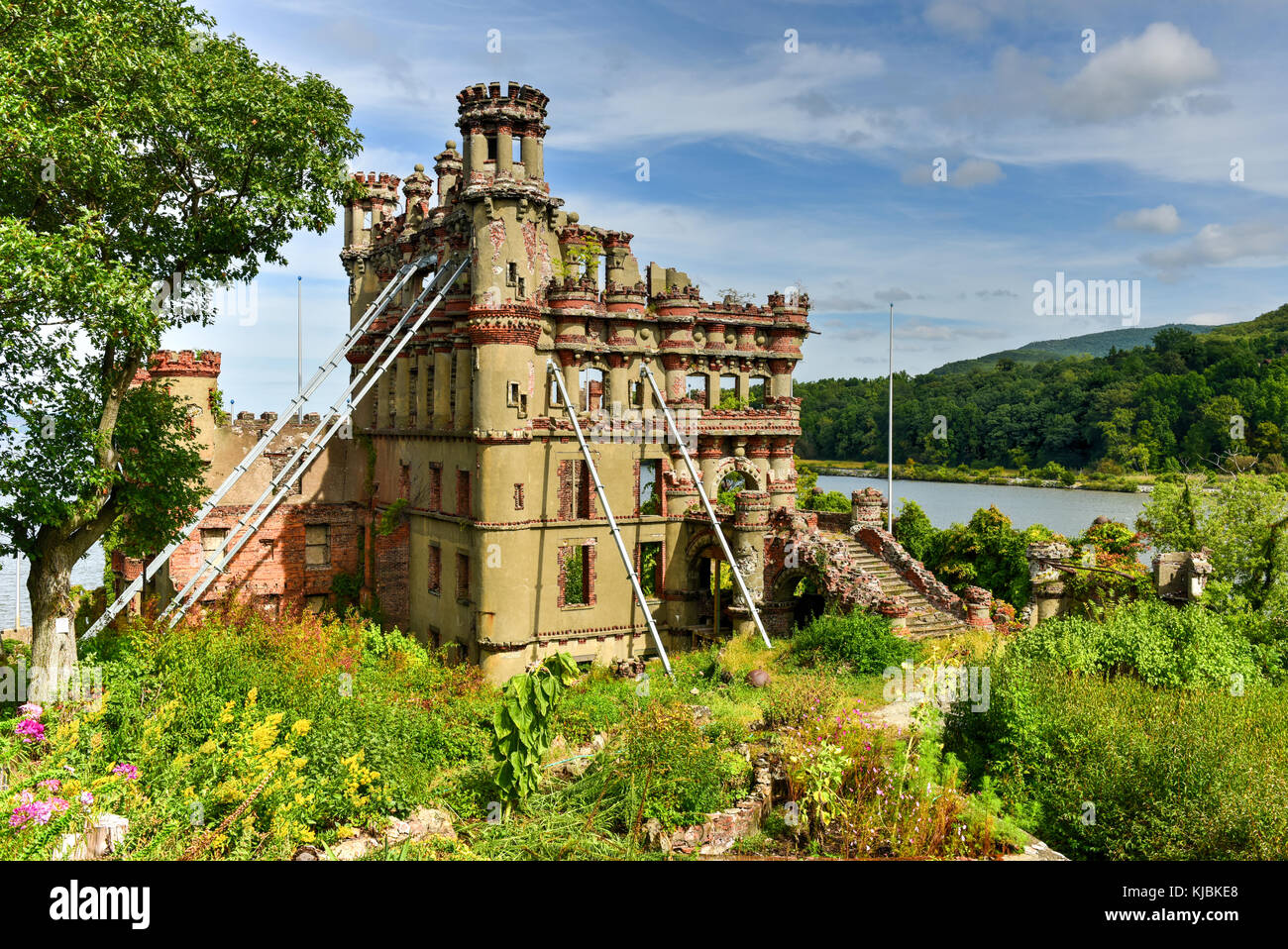 Bannerman Castle Armory on Pollepel Island in the Hudson River, New