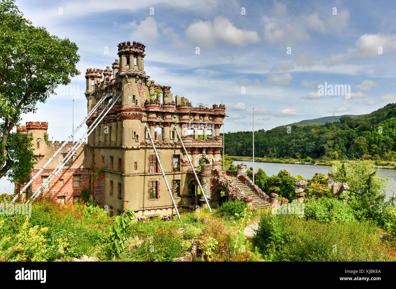 Bannerman Castle Armory on Pollepel Island in the Hudson River, New