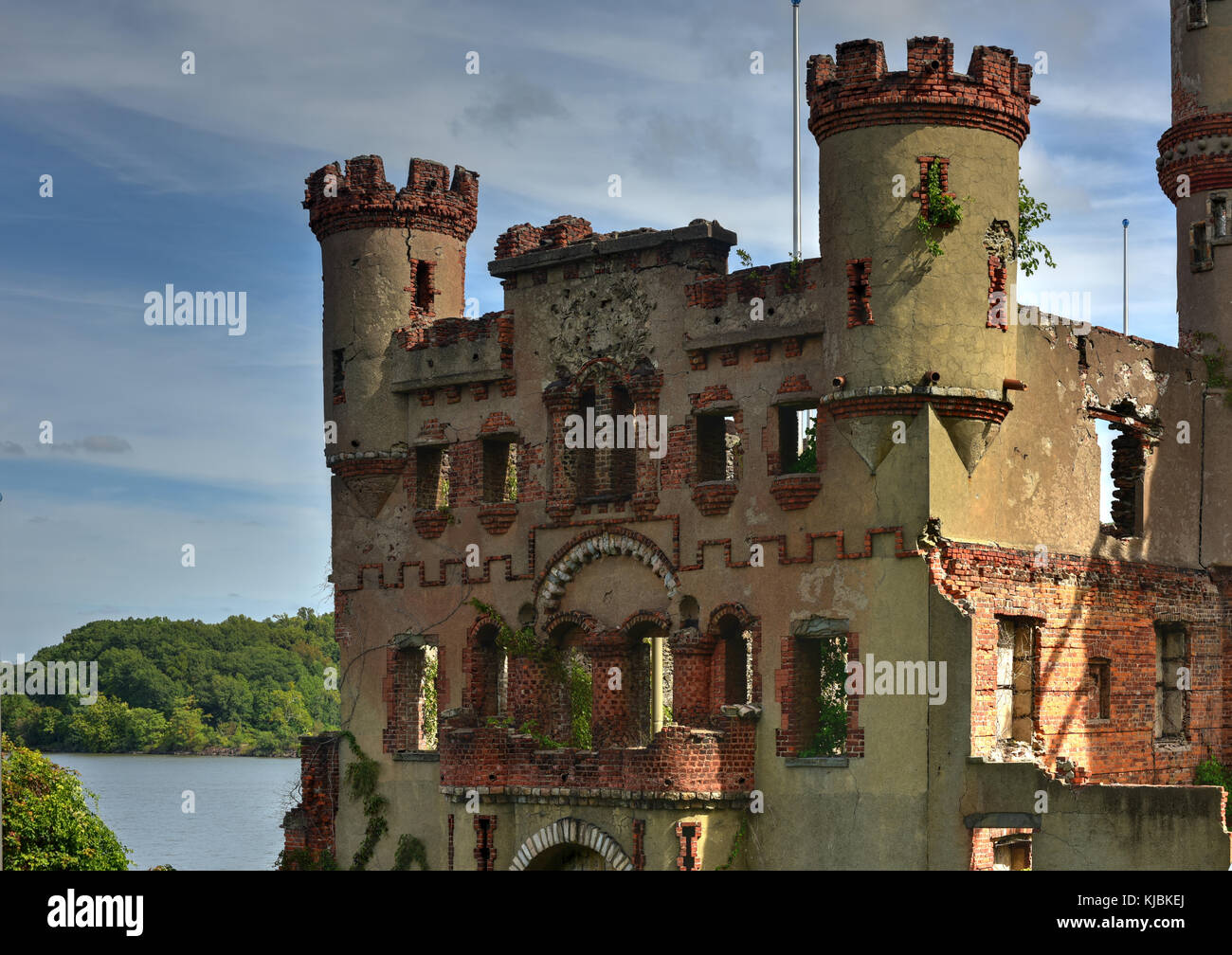Bannerman Castle Armory on Pollepel Island in the Hudson River, New