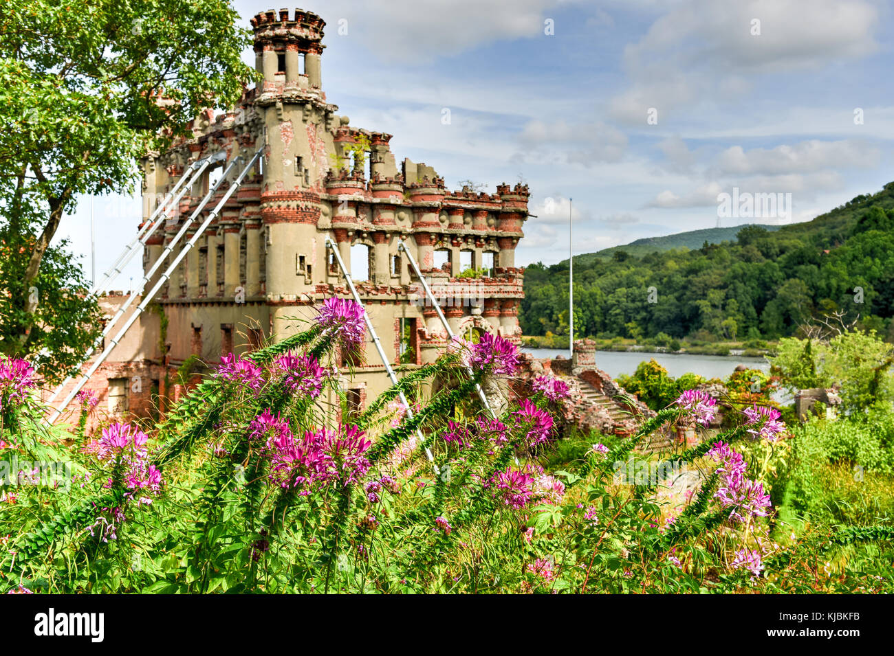 Bannerman Castle Armory on Pollepel Island in the Hudson River, New