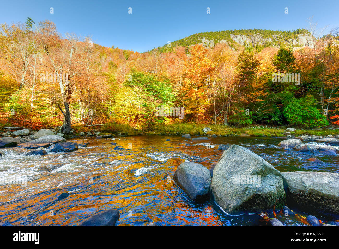 Adirondacks Peak Fall Foliage in upstate New York along the Ausable