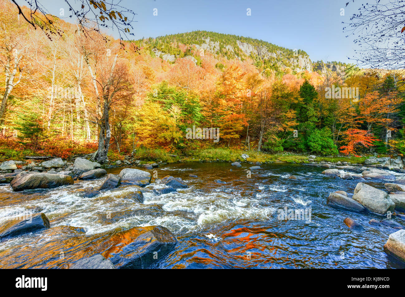 Adirondacks Peak Fall Foliage in upstate New York along the Ausable