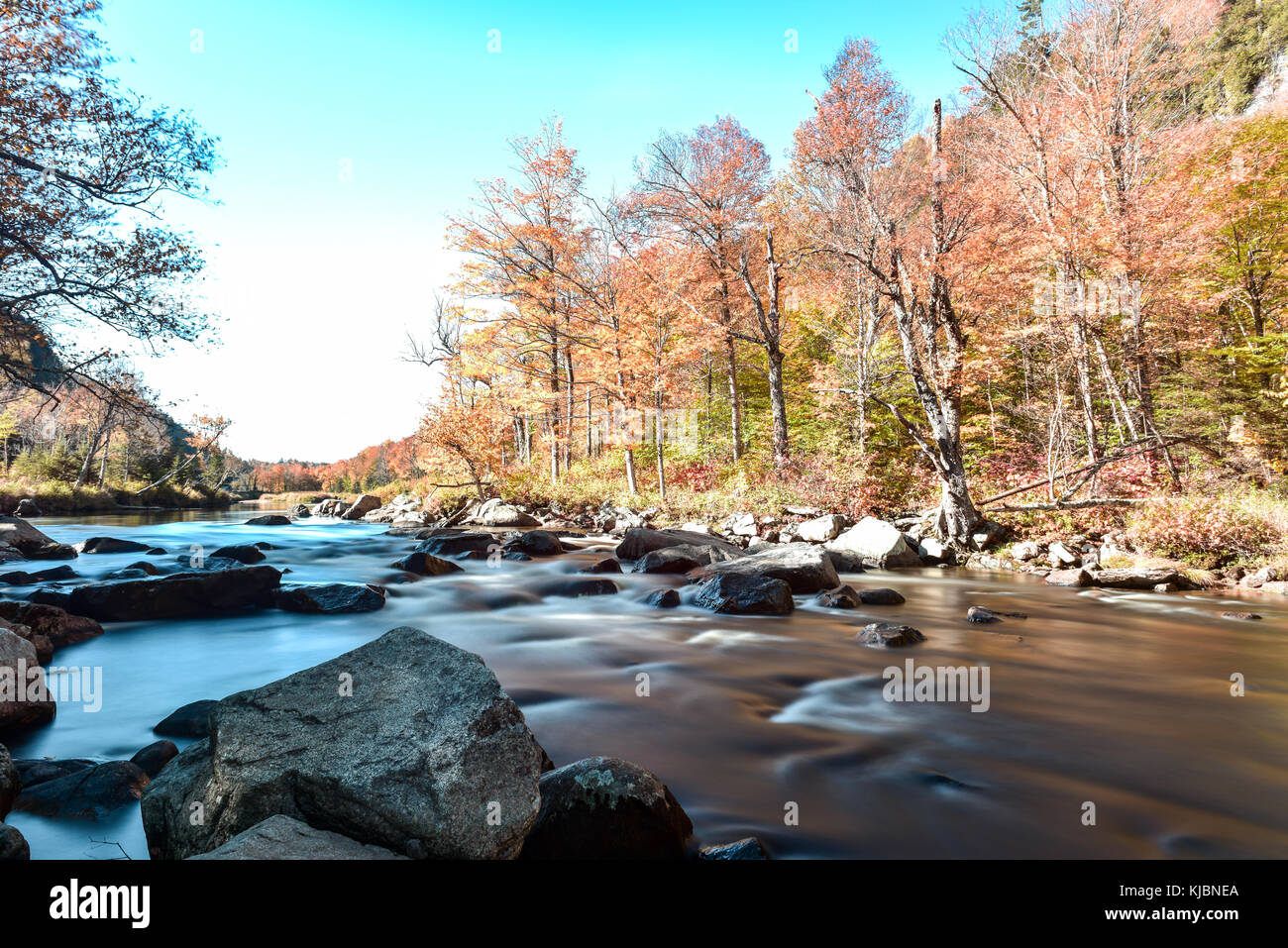 Adirondacks Peak Fall Foliage in upstate New York along the Ausable