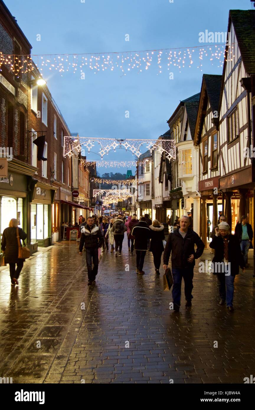 Winchester high street christmas hi-res stock photography and images ...