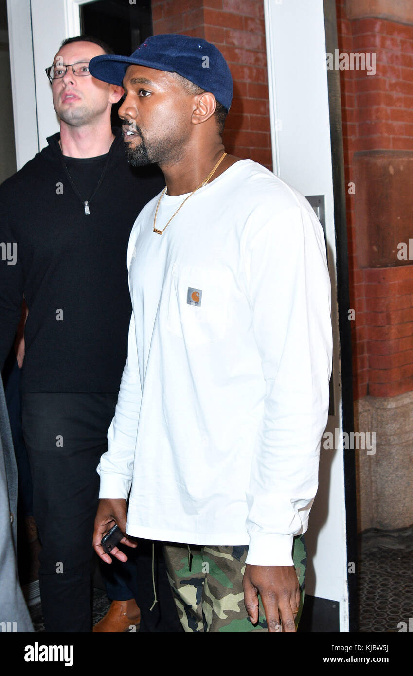 NEW YORK, NY SEPTEMBER 06 Rapper Kanye West was out in Soho on