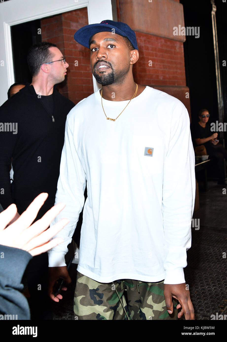 NEW YORK, NY SEPTEMBER 06 Rapper Kanye West was out in Soho on