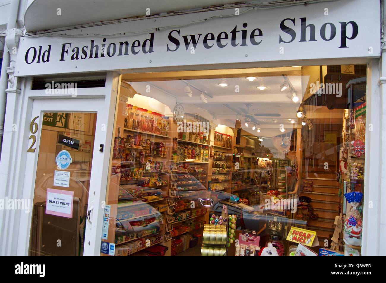 Old Fashioned Sweetie Shop, Winchester, England, UK Stock Photo Alamy