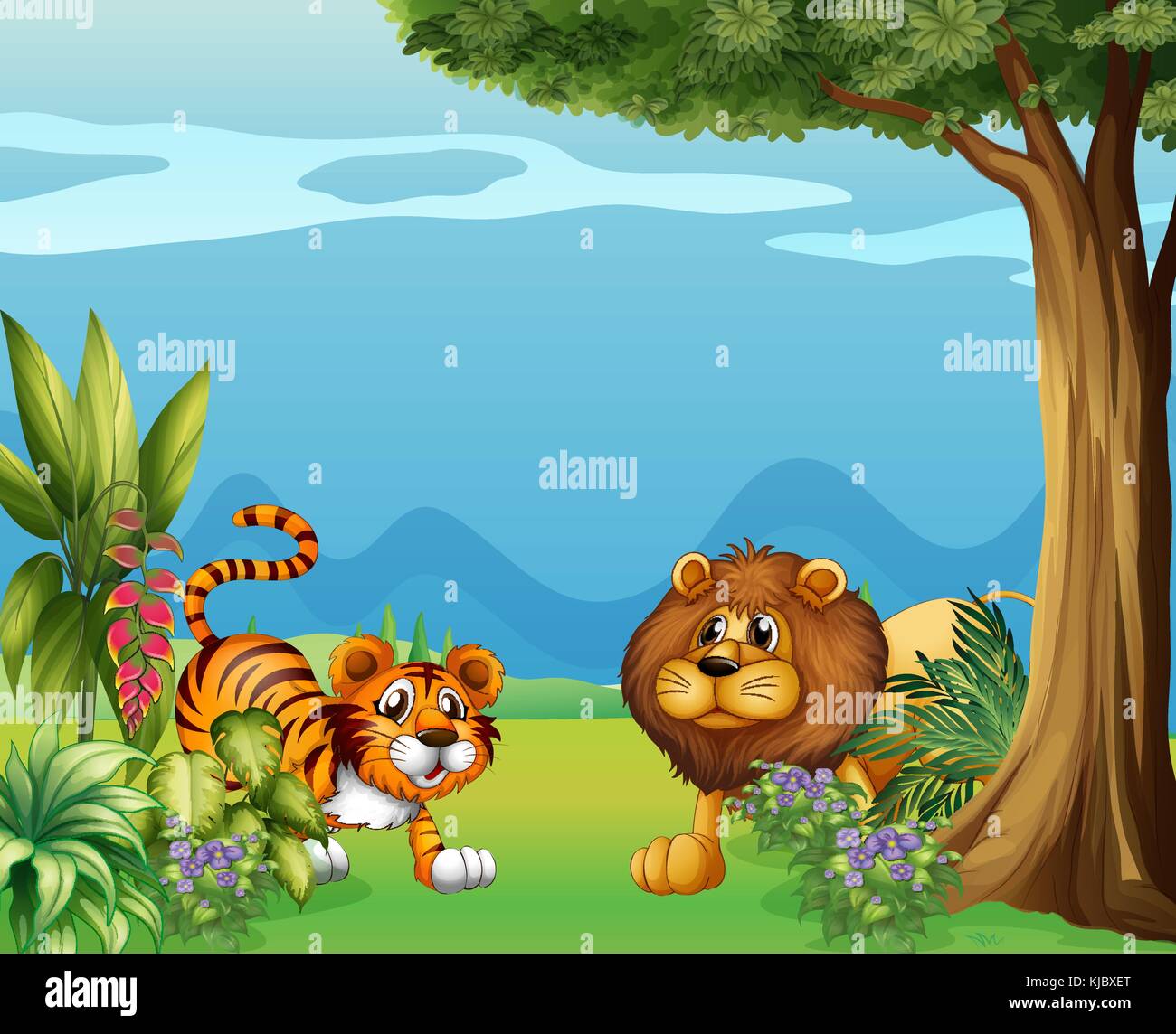 Tigers And Lions Cartoon
