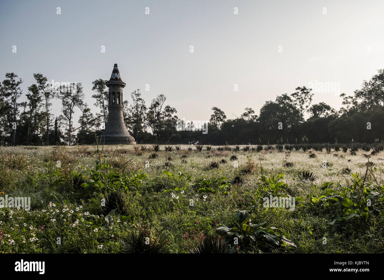 Torres de Chapultepec (Vessels of the 4 Tanks storage of the Carcamo Dolores) Stock Photo