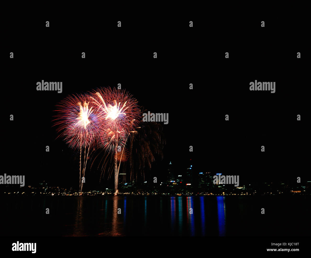 Fireworks, Perth, Australia Stock Photo