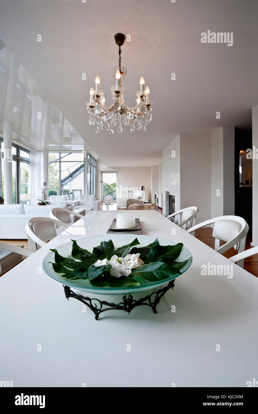 Dining Table in Home Stock Photo - Alamy