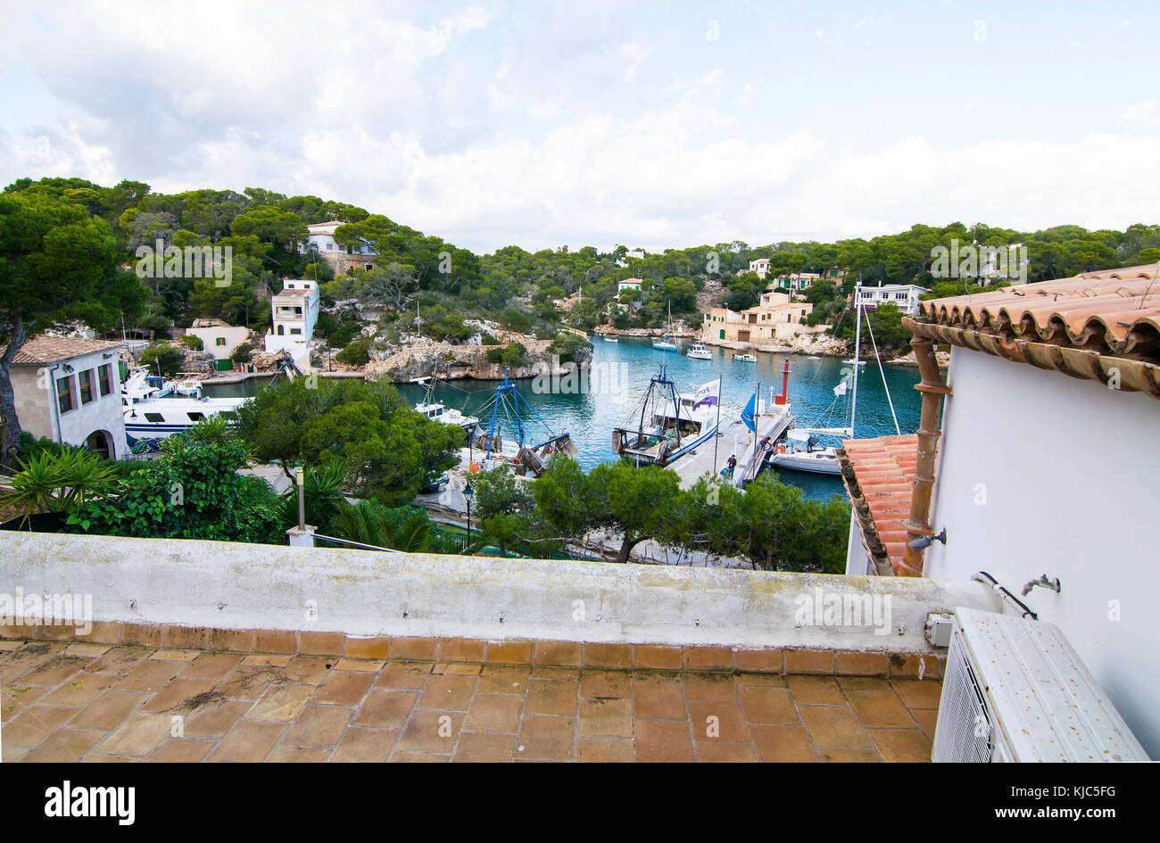 Beautiful harbour, Cala Figuera, Mallorca, Spain Stock Photo