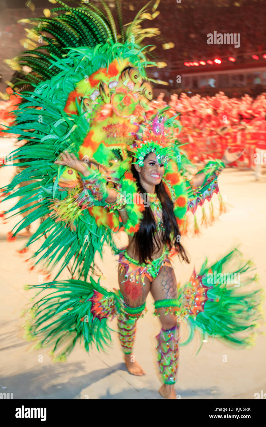 Performers at the Boi Bumba festival in Parintins, Amazonas state, Brazil Stock Photo