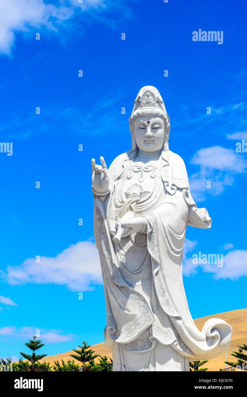 Buddha statue near Nan Hai Pu Tuo Temple of Australia at Sellicks Hill Stock Photo