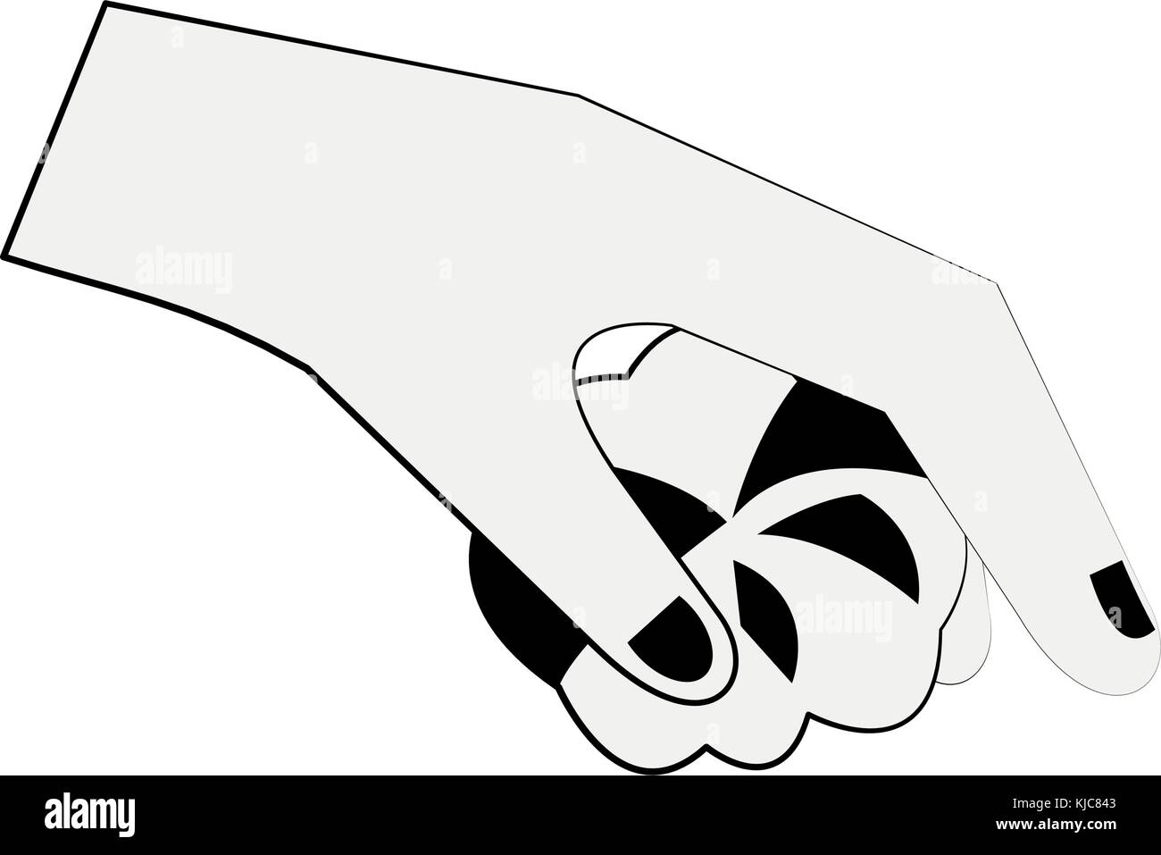 Hand with cotton Stock Vector Image & Art Alamy