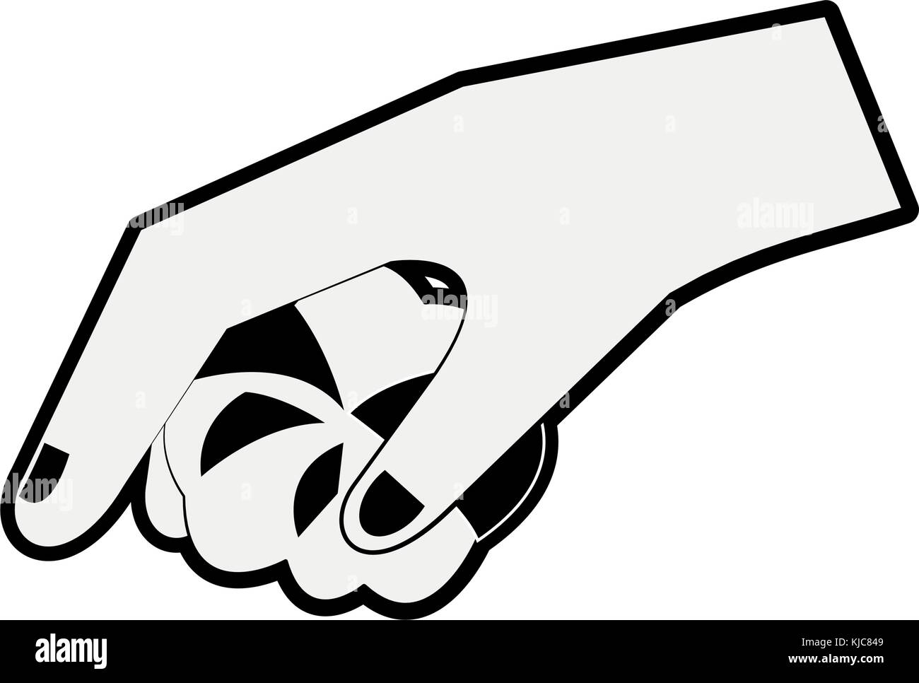 Hand with cotton Stock Vector Image & Art Alamy