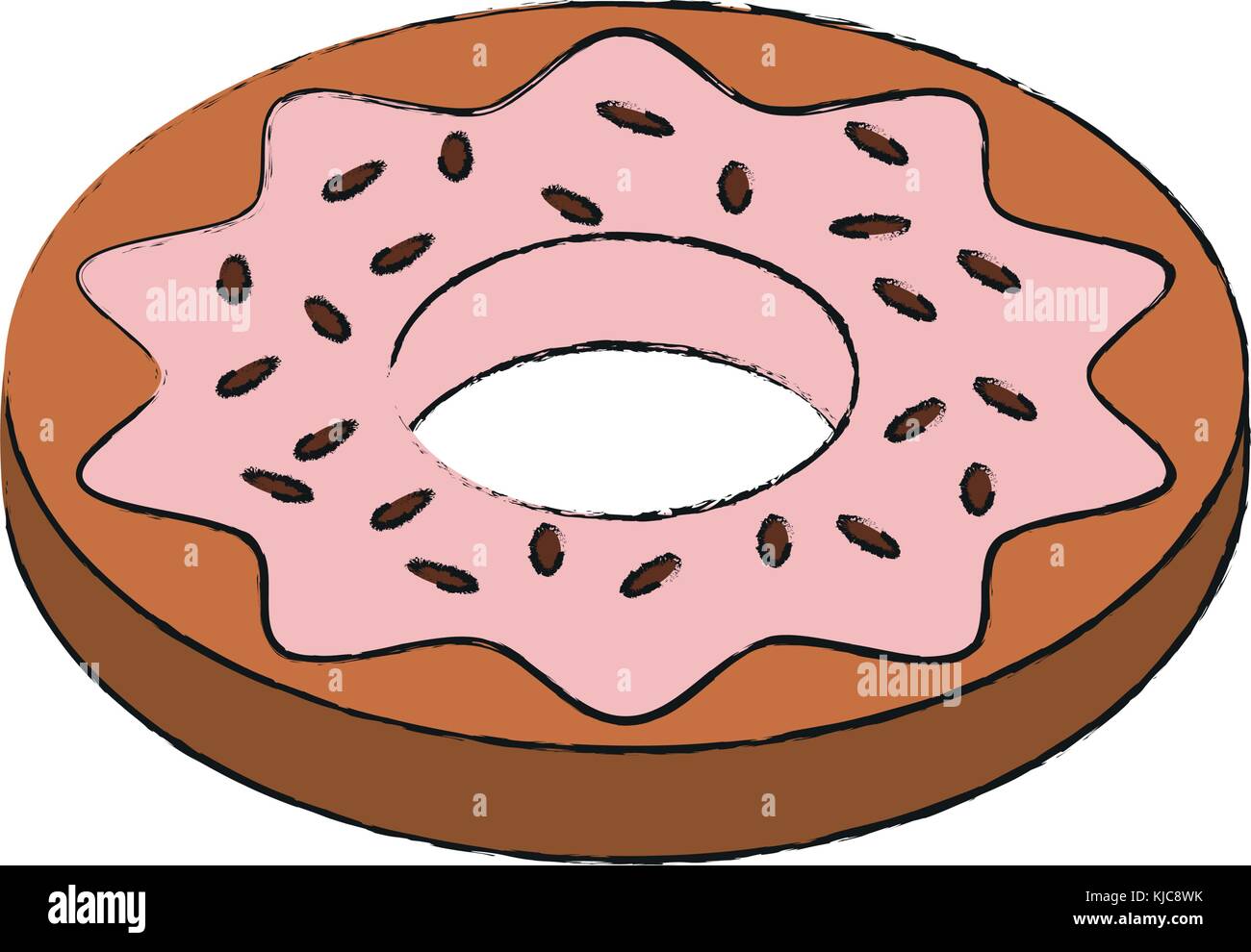 Sweet dessert donut Stock Vector Image & Art - Alamy