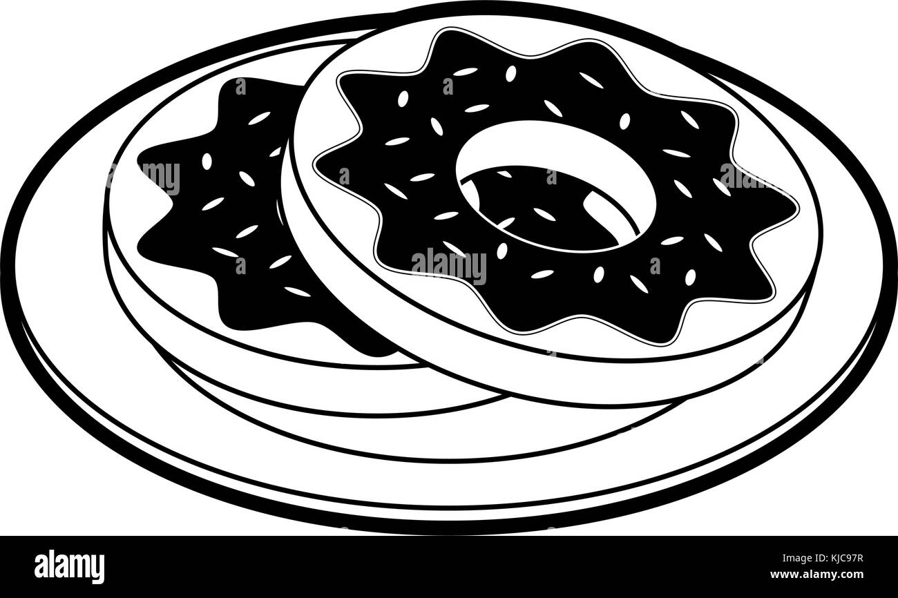 Sweet dessert donuts Stock Vector Image & Art - Alamy