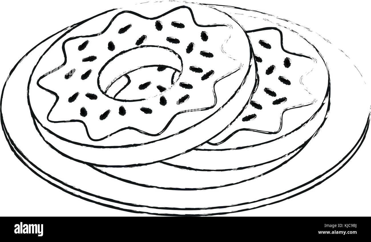 Sweet dessert donuts Stock Vector Image & Art - Alamy