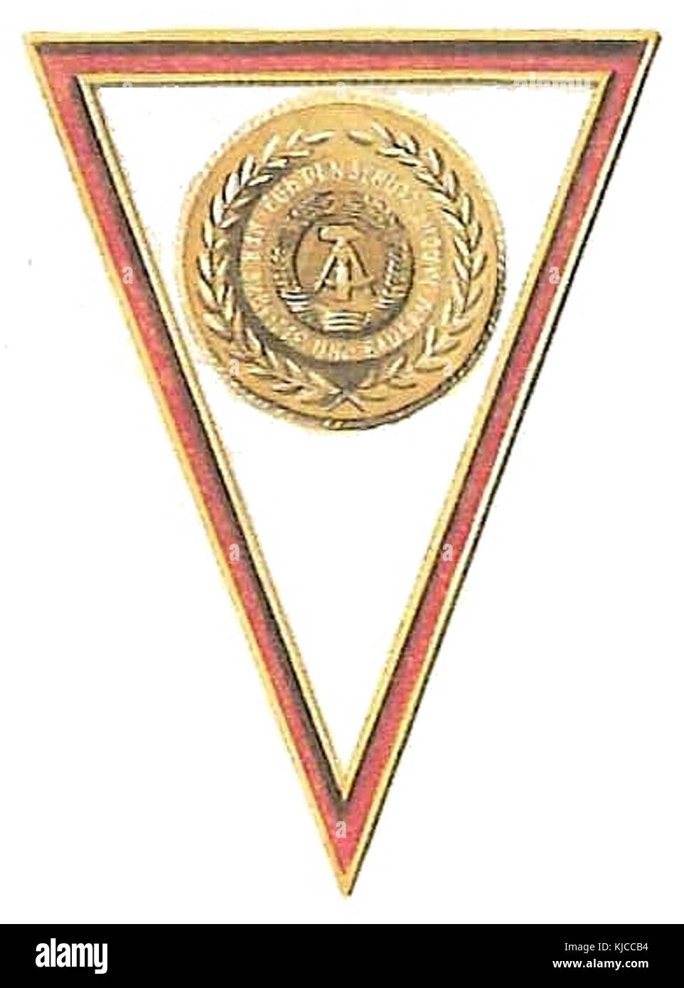 Absolventenabzeichen Ausbildung Berufsoffizier Stock Photo