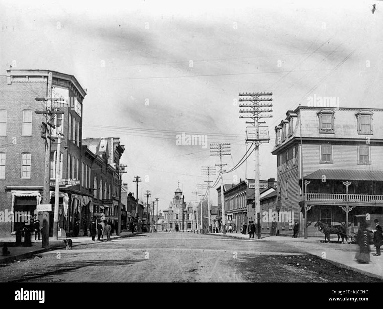 Arnprior John Street 1906 Stock Photo Alamy