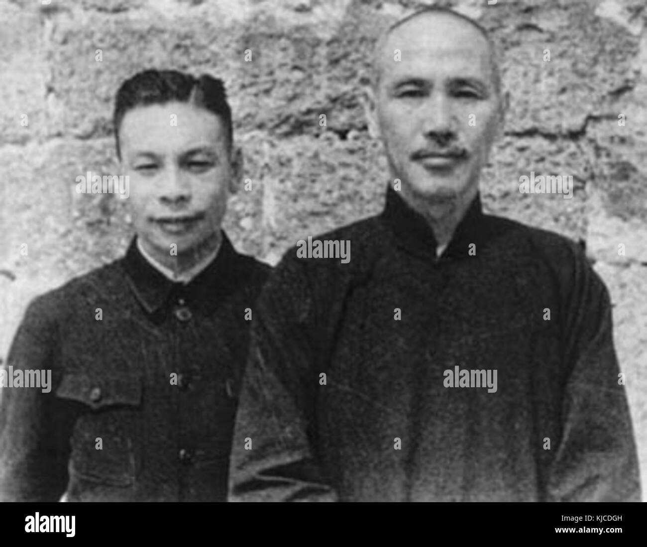 Chiang Ching kuo and Chiang Kai shek Stock Photo