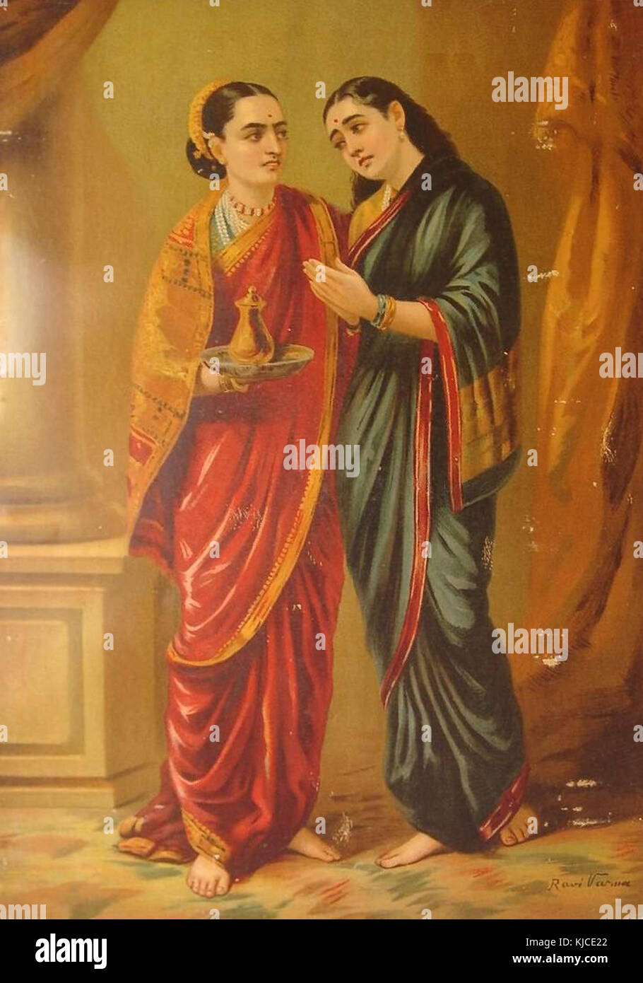 Draupadi and Sudheshna Stock Photo - Alamy